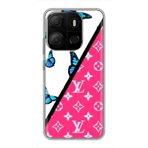 Брендновые Чехлы для Tecno Pop 7 - (PREMIUMPrint) (Мода LV)