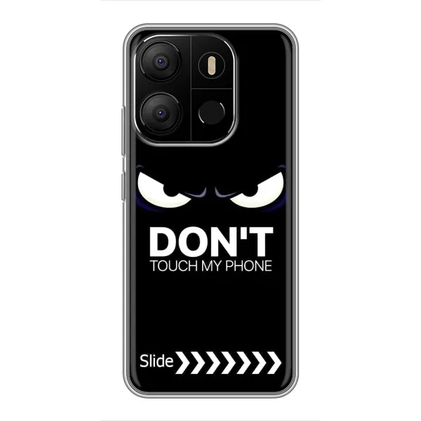 Чохол з принтом «Не чипай телефон» для TECNO Pop 7