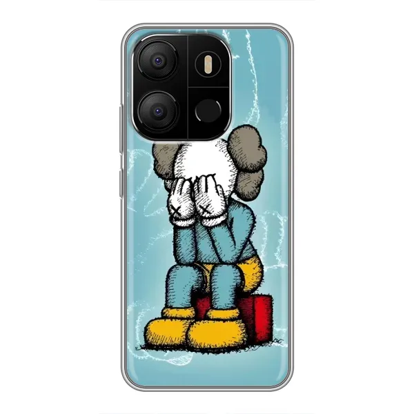 Чехол с принтом «Плач Bearbrick» для TECNO Pop 7