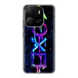 Чохол з принтом «Pleystation лого» для TECNO Pop 7