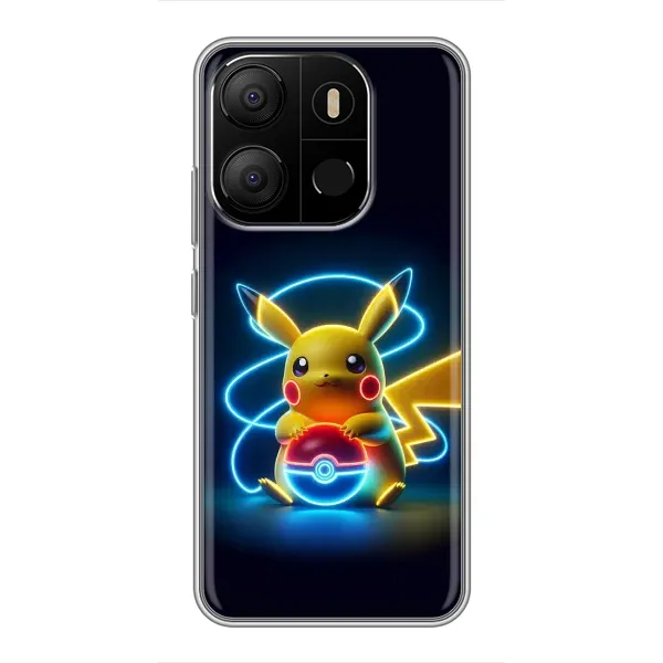 Чохол з принтом «Покемон» для TECNO Pop 7