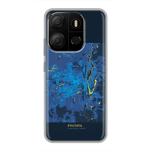 Чехол с принтом «Полтава» для TECNO Pop 7