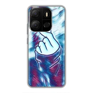Чехол с принтом «Радужное сердце» для TECNO Pop 7