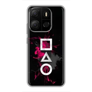 Чохол Гра в кальмара для Tecno Pop 7 (Символи Гра кальмара)