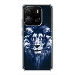 Чехол с принтом «Синий Лев» для TECNO Pop 7