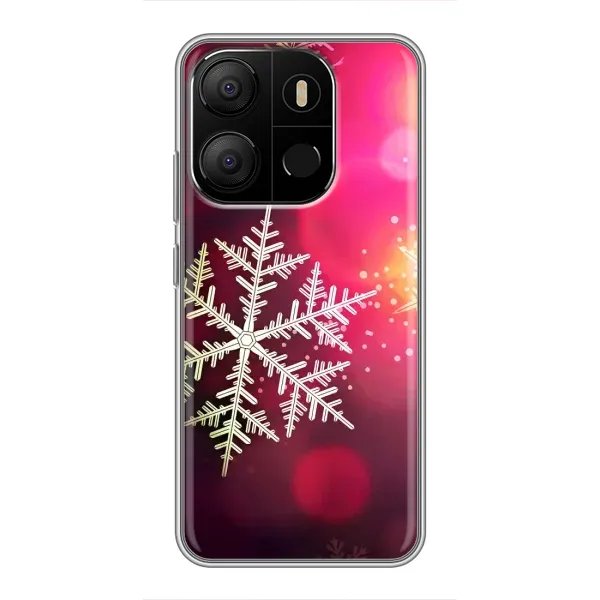 Чехол с принтом «Снежинка» для TECNO Pop 7