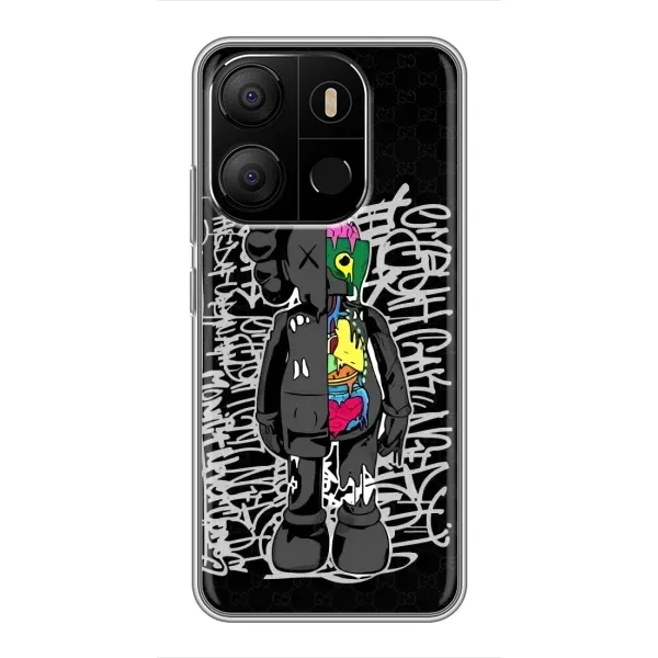 Чехол с принтом «Стиль Bearbrick» для TECNO Pop 7