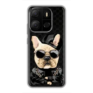 Чехлы с крутыми принтами для Tecno Pop 7 - (PREMIUMPrint) (Стильная собака)