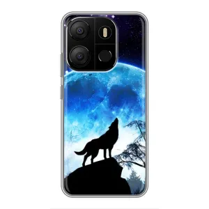 Защитные чехлы для Техно Поп 7 (AlphaPrint) (ХИТ продаж) ВОЛК (Волк на луну)