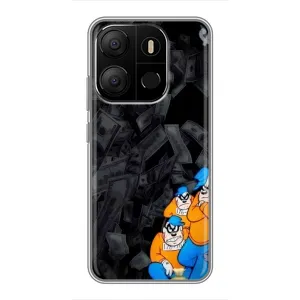 Чехлы с крутыми принтами для Tecno Pop 7 - (PREMIUMPrint) (Воры)