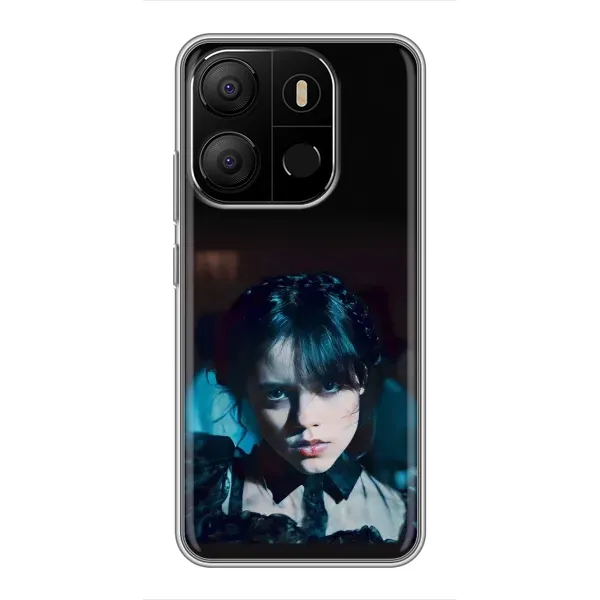 Чохол з принтом «погляд Венздей» для TECNO Pop 7