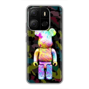 Чехлы для Tecno Pop 7 - Bearbrick Louis Vuitton (PREMIUMPrint) (Яркий Bearbrick)