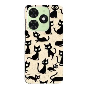 Чехол с рисунком кот на Tecno Pop 8