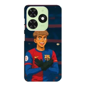 Чохол з принтом «Футболіст Ямаль» для TECNO Pop 8