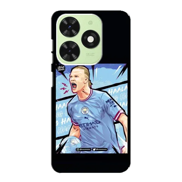 Чехол с принтом «гол Эрлинг Холланд» для TECNO Pop 8