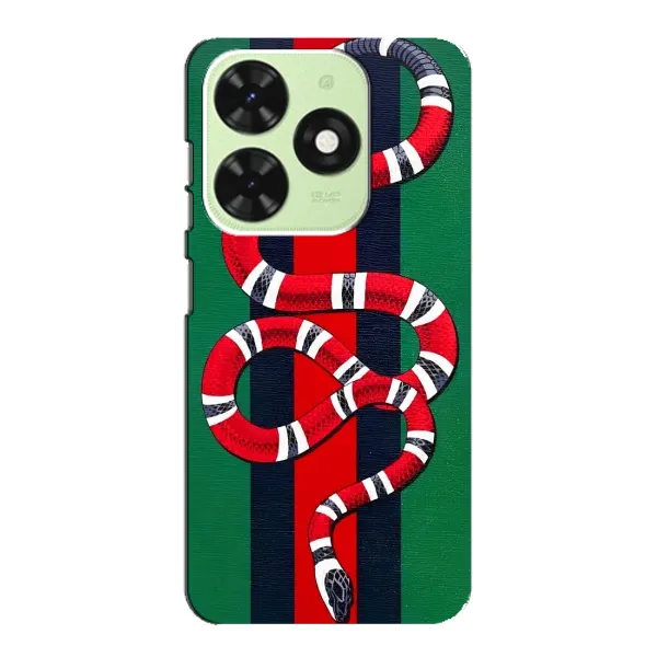 Чехол с принтом «Gucci змия» для TECNO Pop 8