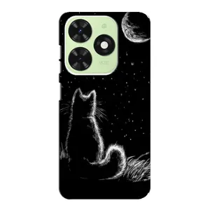 Чохол з принтом для Tecno Pop 8 (AlphaPrint) Модні коти