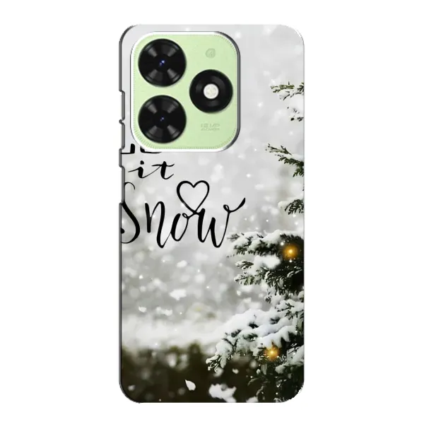 Чехол с принтом «Let it snow» для TECNO Pop 8
