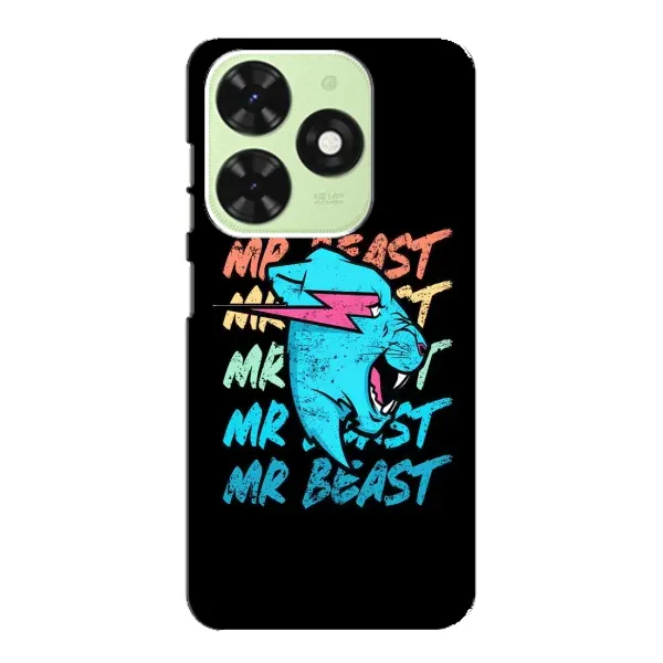 Чехол с принтом «logo Mr beast» для TECNO Pop 8