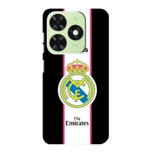 Чехол для Tecno Pop 8 с принтом Реал Мадрид (Лого Real Madrid)