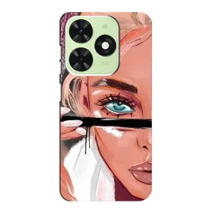 Чехол с печатью для Tecno Pop 8 - (Мода) (AlphaPrint)
