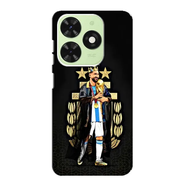 Чохол з принтом «Мессі Король» для TECNO Pop 8