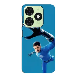 Чехол с принтом Фантастическая четверка для Tecno Pop 8 (Мистер Фантастик супергерой)
