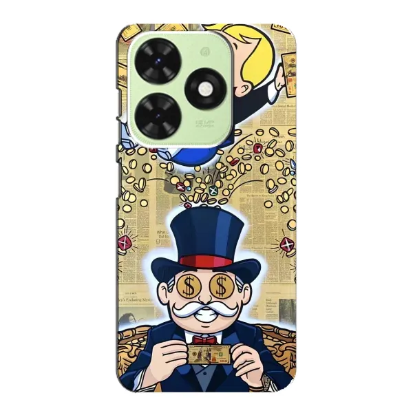 Чехол с принтом «Монополия Мен» для TECNO Pop 8