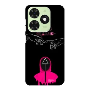Чехол Гра в кальмара для Tecno Pop 8 (Минимализм Игра кальмара)