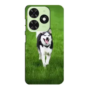 Чохол з Хаскі Tecno Pop 8 - (AlphaPrint) (Радісний Хаскі)