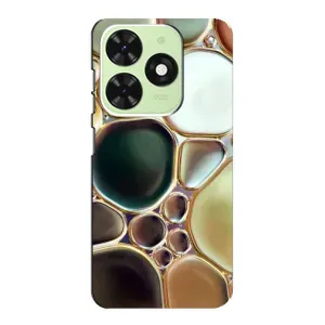 Мраморный чехол на Tecno Pop 8 (VPrint) (Радужный Мрамор)