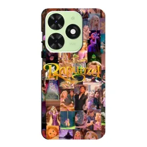 Чехол Рапунцель для Tecno Pop 8 (Коллаж Рапунцель)