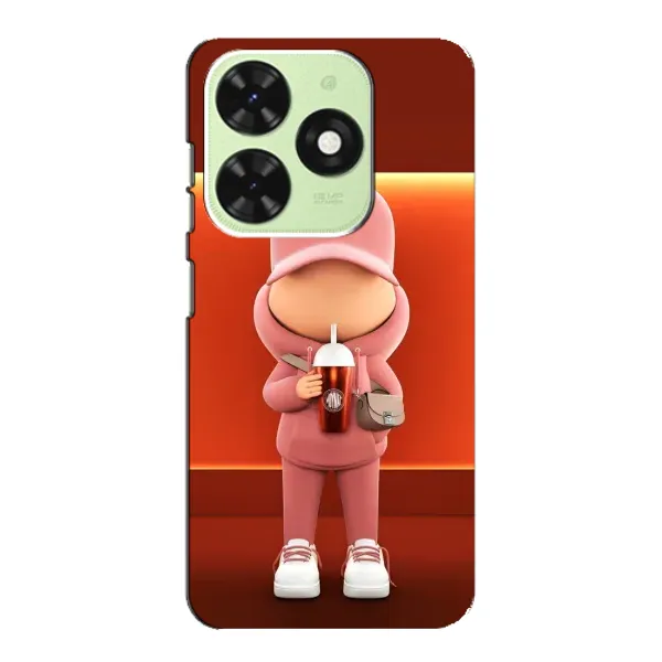 Чохол з принтом «З Кавою» для TECNO Pop 8