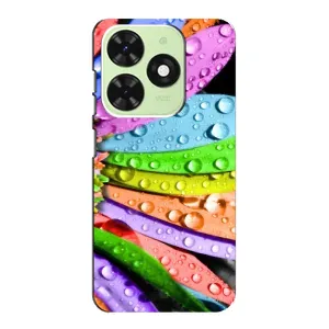 Чехлы (ART) Цветы на Tecno Pop 8 (VPrint) (Семицветик)