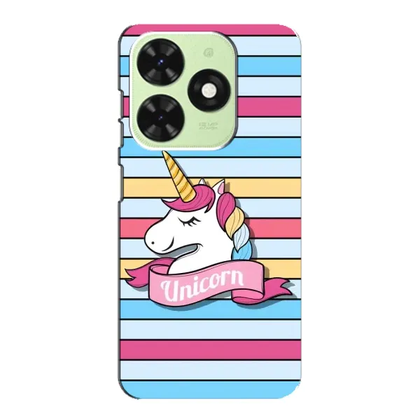 Чохол з принтом «Unicorn» для TECNO Pop 8