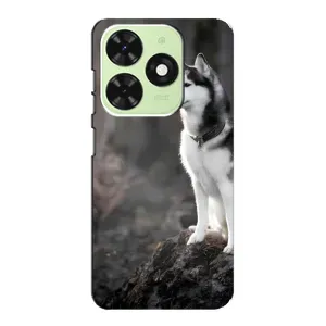 Чохол з Хаскі Tecno Pop 8 - (AlphaPrint) (Вірний собака)