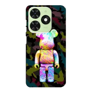 Чохли для Tecno Pop 8 - Bearbrick Louis Vuitton (PREMIUMPrint) (Яскравий Bearbrick)