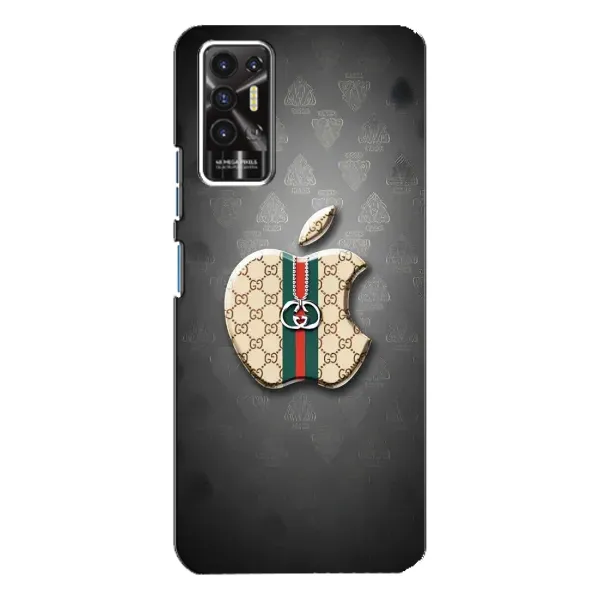 Чохол з принтом «Apple gucci» для TECNO Pova 2 (LE7n)