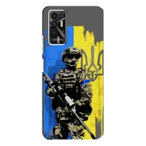 Чехлы с картинкой ЗСУ для TECNO Pova-2 (LE7n) (AlphaPrint) (АРТ солдат)