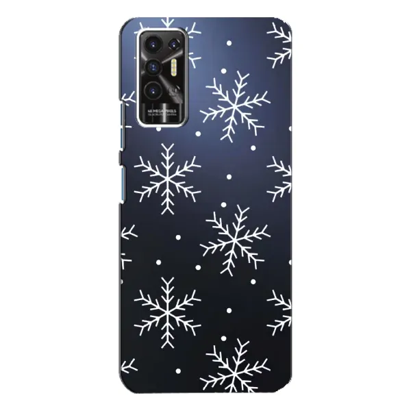 Чехол с принтом «Белые снежинки» для TECNO Pova 2 (LE7n) Чехол с принтом «Белые снежинки» для TECNO Pova 2 (LE7n)