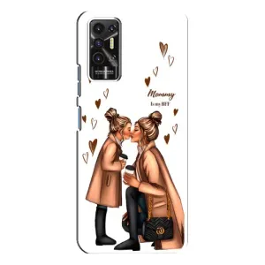 Чехол с принтом «Дочка и мама» для TECNO Pova 2 (LE7n)