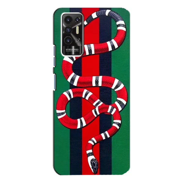 Чохол з принтом «Gucci змія» для TECNO Pova 2 (LE7n)