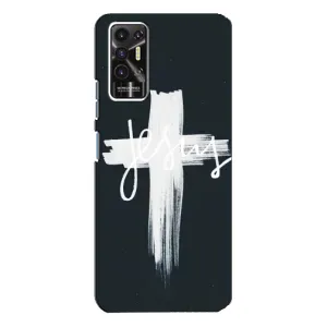 Чехол для TECNO Pova-2 (LE7n) (AlphaPrint) - (Христианские) (Иисус)