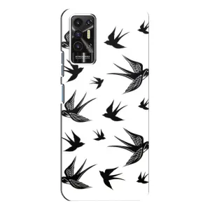 Чехол с птицами на TECNO Pova-2 (LE7n) (VPrint)
