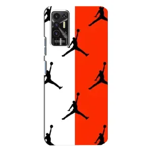 Чохли для TECNO Pova-2 (LE7n) - з картинкою JORDAN (AlphaPrint) (Лого Джордан)
