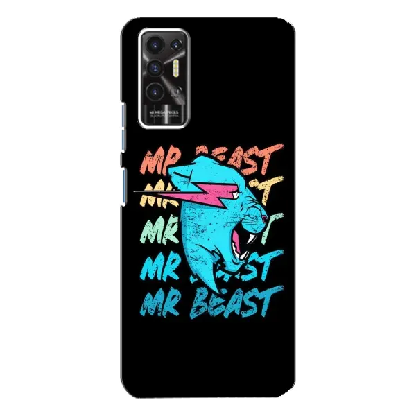 Чехол с принтом «logo Mr beast» для TECNO Pova 2 (LE7n)