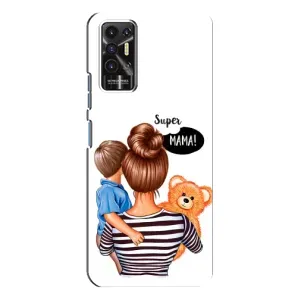 Чехол с принтом «Мама с сыном» для TECNO Pova 2 (LE7n)