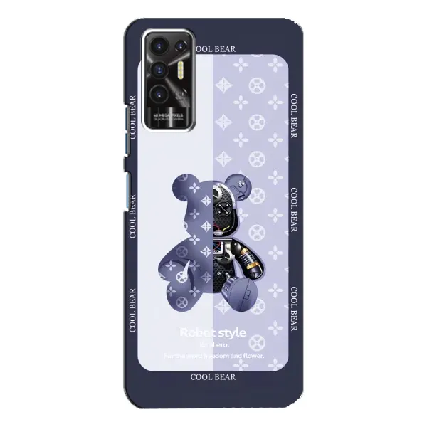 Чехол с принтом «Медвежонок LV» для TECNO Pova 2 (LE7n)