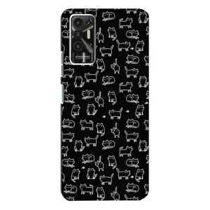 Чохол з принтом для TECNO Pova-2 (LE7n) (AlphaPrint) Модні коти (Маленькі котики)