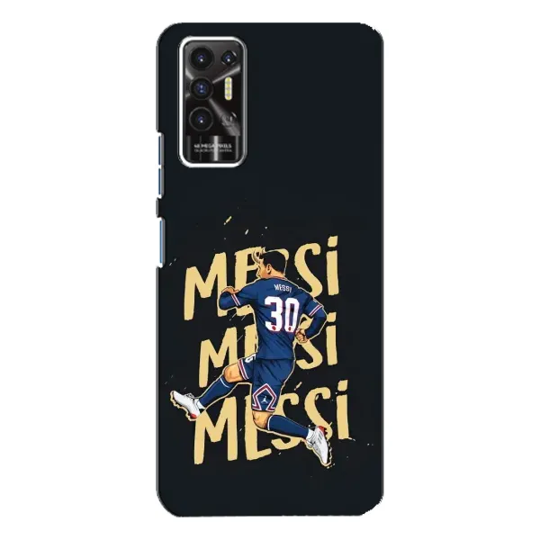 Чохол з принтом «Messi ПСЖ» для TECNO Pova 2 (LE7n)
